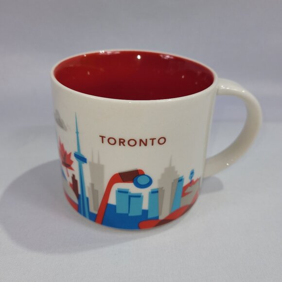 Starbucks 2015 Toronto Coffee Cup 14 floz /414ml You Are Here Ceramic Mug - Picture 1 of 1